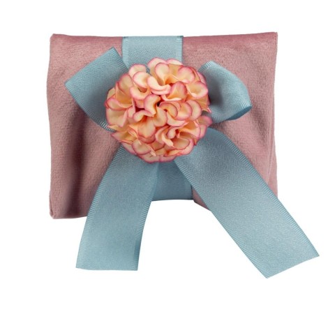 BUSTINA VELLUTO CM11X8H ROSA ANTICO